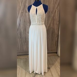 White Floor Length Formal Gown